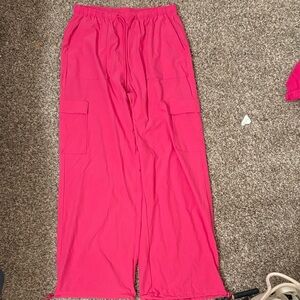 Gilly Hicks Vibrant Pink Wide Leg Pants